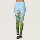 Leggings mer, plage, palme, nature, été, arbre, tropical, (Dos)