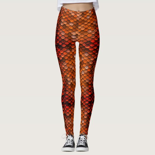 Leggings Mère en bronze des guêtres d'échelle de dragon de (Devant)