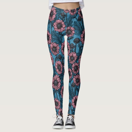 Leggings Mère rose (Devant)