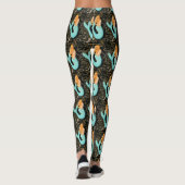 Leggings mermaid à queue bleue (Dos)