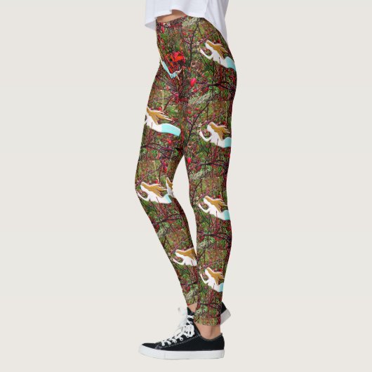 Leggings mermaid aux cheveux dorés (Gauche)