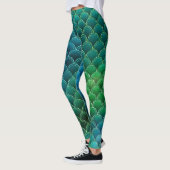 Leggings Mermaid bleu vert (Gauche)