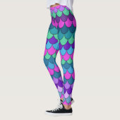 Leggings Mermaid multicolore colorée (Gauche)