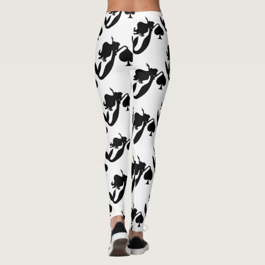 Leggings Mermaid noir Silhouette Thunder_Cove (Dos)