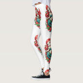 Leggings Mermaid Thunder_Cove à deux queue à tête rouge (Gauche)