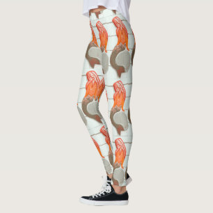 Leggings mermelier en tête rouge