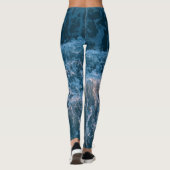Leggings Merveilleuses Vagues Bleues (Dos)