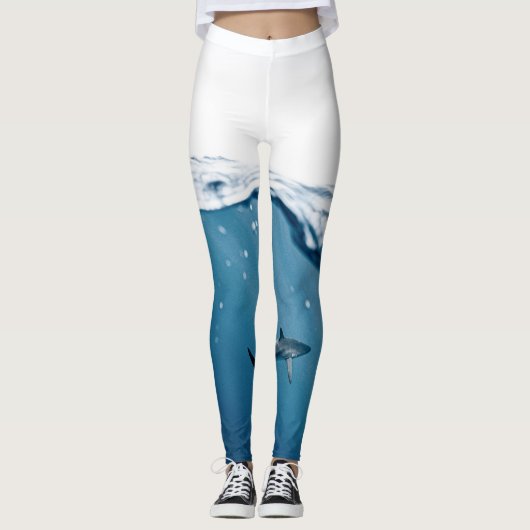 Leggings Merveilleux requin (Devant)