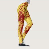 Leggings Mess sanglant sur jaune (Droite)
