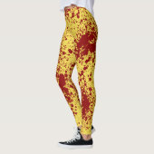 Leggings Mess sanglant sur jaune (Gauche)