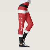 Leggings Message personnalisé Père Noël Costume mignon Noël (Droite)