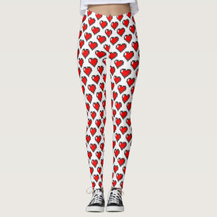 leggings met 8 bits hart