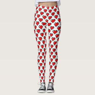 leggings met 8 bits hart