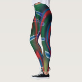 Leggings met abstracte kunst (Links)