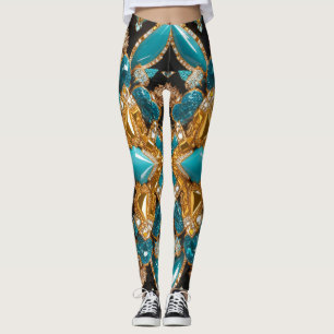 Leggings met Bahamas Kleuren ontwerp