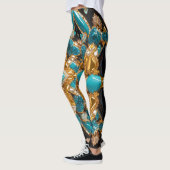 Leggings met Bahamas Kleuren ontwerp (Links)