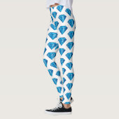 Leggings met blauw diamant (Links)