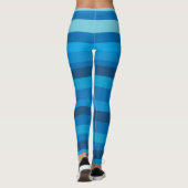 Leggings met blauwe strepen (Achterkant)