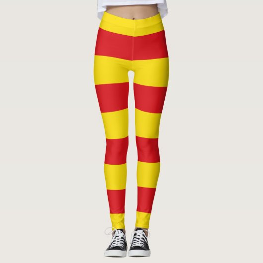 Leggings met Catalaanse vlag (Voorkant)