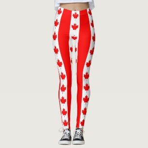 Leggings met de Canadese vlag