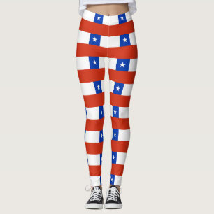 Leggings met de Chileense vlag