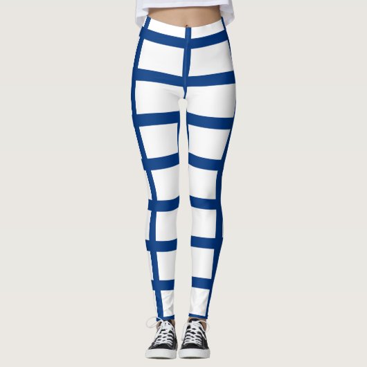 Leggings met de Finse vlag (Voorkant)