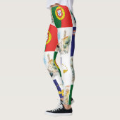 Leggings met de Portugese en de Azorenvlag (Links)