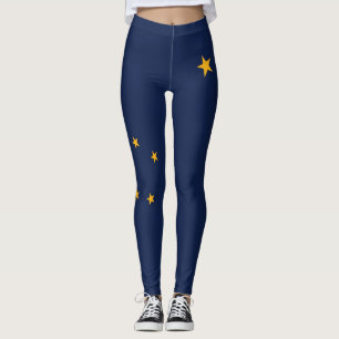 Leggings met de vlag van Alaska, Verenigde Staten