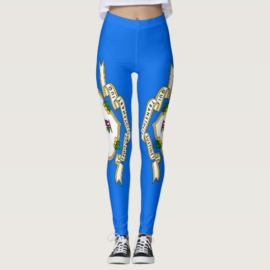 Leggings met de vlag van Connecticut State, USA (Voorkant)