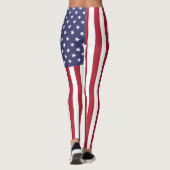 Leggings met de vlag van de Verenigde Staten van A (Achterkant)