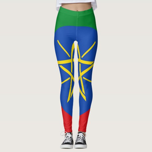 Leggings met de vlag van Ethiopië (Voorkant)
