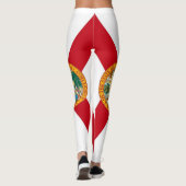 Leggings met de vlag van Florida State, Verenigde (Achterkant)
