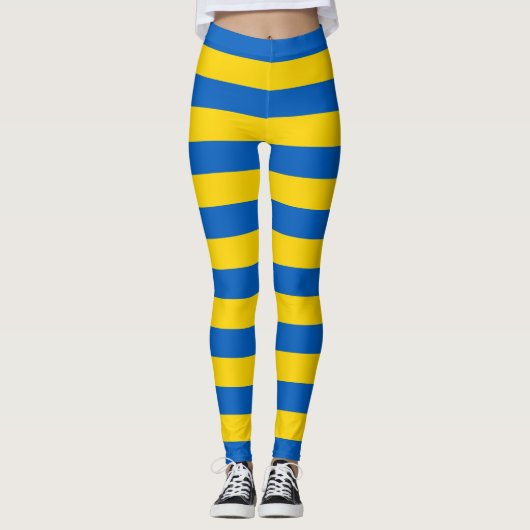 Leggings met de vlag van Oekraïne (Voorkant)
