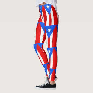 Leggings met de vlag van Puerto Rico, Verenigde St