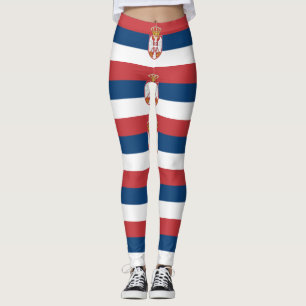 Leggings met de vlag van Servië