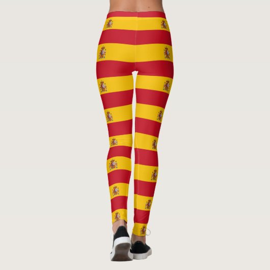 Leggings met de vlag van Spanje (Achterkant)