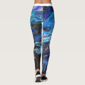 Leggings met een blauwe lagune (Achterkant)