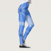 Leggings met een coole blauwe kunst (Rechts)