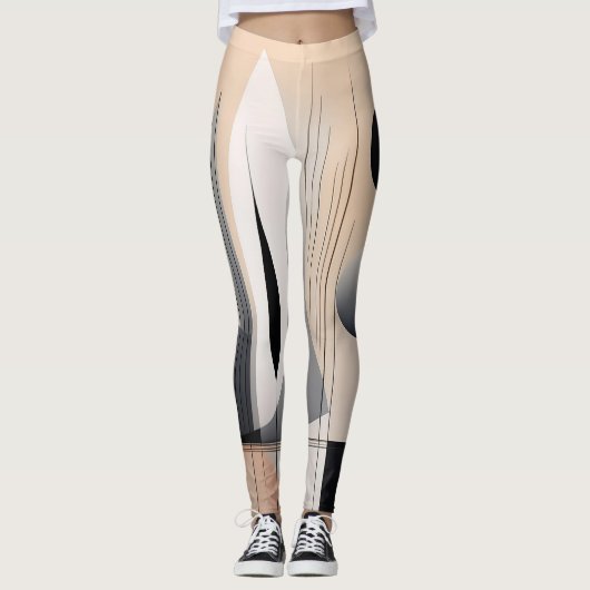 Leggings met een modern design dat eenvoud weerspi (Voorkant)
