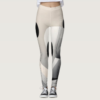 Leggings met een modern design dat eenvoud weerspi