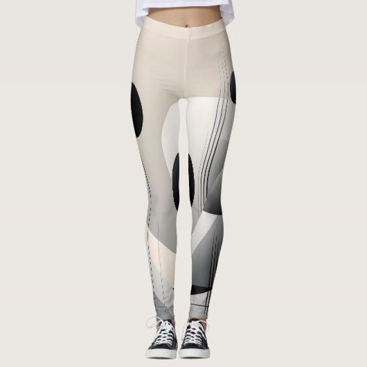 Leggings met een modern design dat eenvoud weerspi (Voorkant)