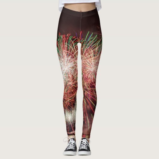leggings MET FIREWERKEN EN MONOGRAM (Voorkant)
