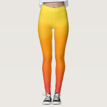 Leggings met geel, oranje en rood kaliber