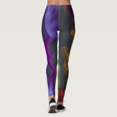 Leggings met gekleurde rook - Koel (Achterkant)