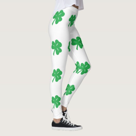 Leggings met groene klaveren (Rechts)