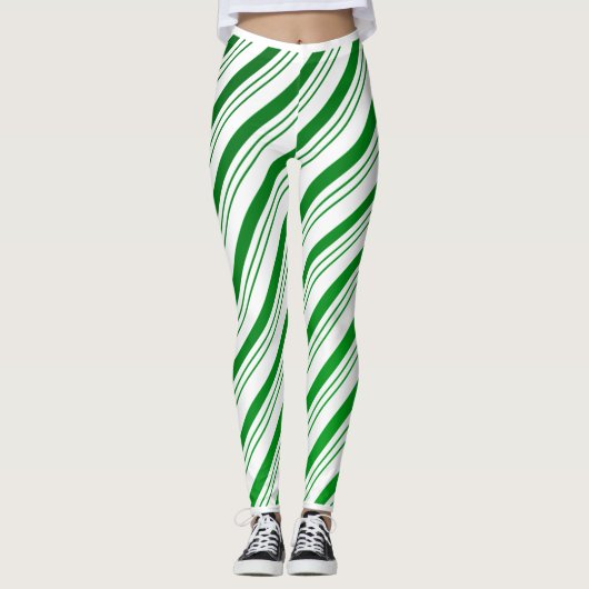 Leggings met groene snoepriet (Voorkant)