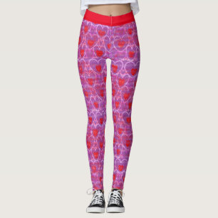 Leggings Met Hartjes Voor Valentijnsdag Leggings