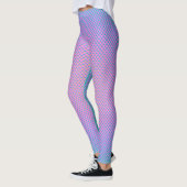 Leggings met het patroon van de koolstofvezel van  (Links)