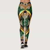 Leggings met Jamaicaanse kleuren ontwerp (Achterkant)