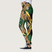 Leggings met Jamaicaanse kleuren ontwerp (Links)